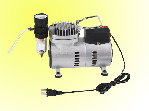 Aerigrafia Compresores de aire,silencioso mini pequeno compresor para  aerografo,Pequeo compresor de aire sin aceite